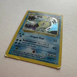 Pokemon TCG Gyarados 6/102 Base Set Holo Rare - Vintage 1999 - Image 2