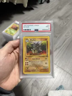 Pokemon 1999 Jungle Rhydon #45 PSA 9 - Image 1