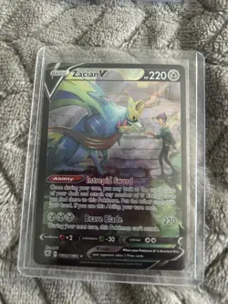 Pokemon TCG Astral Radiance Zacian v Trainer Gallery Full Art TG21/TG30 NM - Image 1