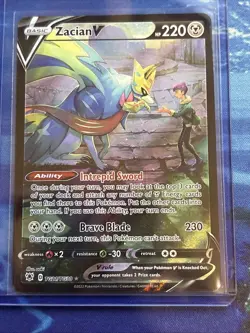 Pokemon TCG-Zacian V TG21/TG30 Astral Radiance Trainer Gallery NM - Image 1