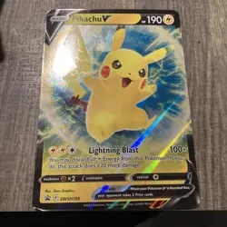 Pikachu V SWSH198 Jumbo Cards Holo - Image 1