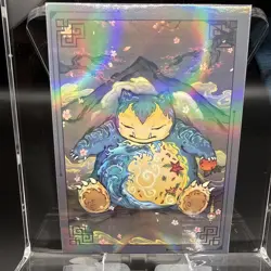 🔥 Rare Snorlax Holo Polaroid Pokemon Card-One Of A Kind Non-TCG Collectible - Image 5