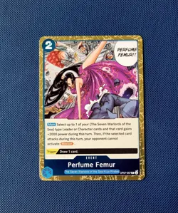 OP07-057 Rare Foil English One Piece TCG Card Femur Perfume Edition - Image 1