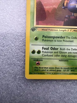 Gloom 37/64 Jungle Regular 1st Edition Pokemon Card TCG MP - Image 2