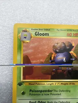 Gloom 37/64 Jungle Regular 1st Edition Pokemon Card TCG MP - Image 5