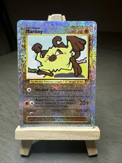 Pokemon TCG Mankey Legendary Collection Reverse Holo Foil Card 81/110 Common LP - Image 1