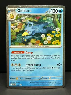 Golduck 008 Cosmos Holo Promo ME: Mega Evolution Promo Pokemon Near Mint - Image 1