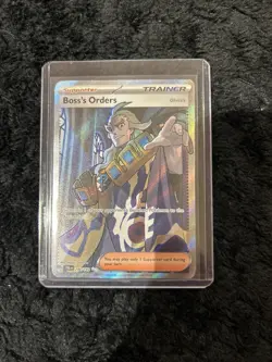 2023 Pokemon TRAINER BOSS’S ORDER FULL ART DOUBLE RARE HOLO 248/193! MINT - Image 1