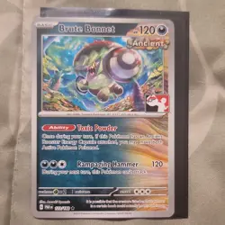 Pokemon Brute Bonnet PAR 123/182 Prize Pack - Image 1