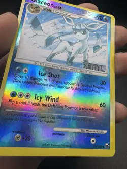 Pokemon TCG Glaceon Reverse Holo Rare Platinum Stamped Majestic Dawn 20/100 MP - Image 3