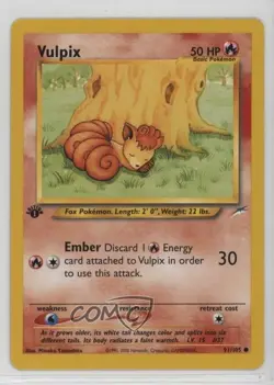 Vulpix 1st Ed. Pokemon Neo Destiny #91 2002 - Image 1