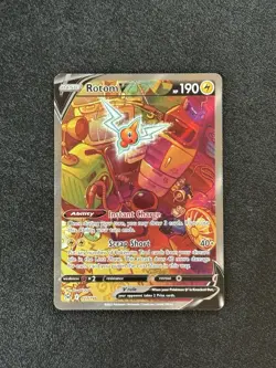Rotom V 177/196 Full Art Holo Ultra Rare Lost Origin Pokemon TCG - Image 1