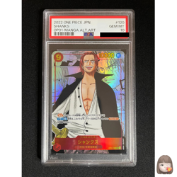 [PSA 10] Shanks ONE PIECE Japanese OP01-120 OP01 Comic Parallel Manga Alt Art - Image 1