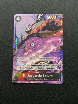 St. Jaygarcia Saturn Foil Carrying On His Will Alternate Art OP13-083 One Piece - Image 1