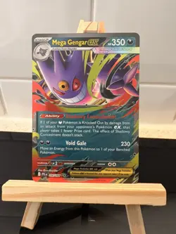 Mega Gengar EX 056/094 Me02: Phantasmal Flames Holo Pokemon Card - Image 1