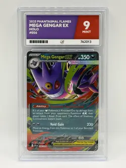 Ace 9 Mega Gengar Ex 056/094 Phantasmal Flames Holo Pokemon TCG Card - Image 1