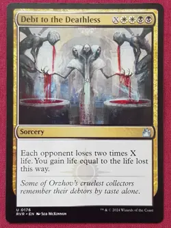 Magic The Gathering RAVNICA REMASTERED DEBT TO THE DEATHLESS card MTG - Image 1