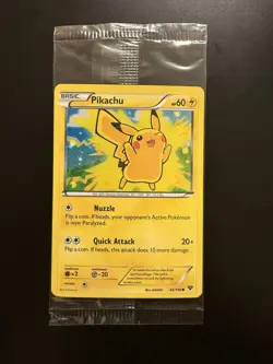 SEALED Pokemon TCG Pikachu XY Promo 042/146 Basic Holo 2014 (2 Cards) - Image 1