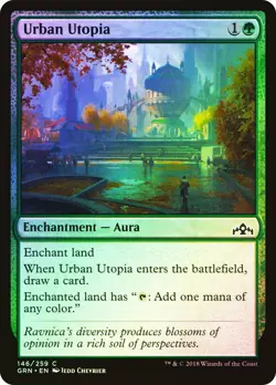 Urban Utopia Guilds of Ravnica MTG MAGIC ENCHANTMENT AURA FOIL - Image 1