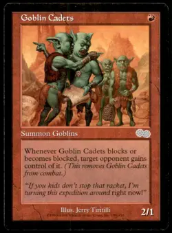 Goblin Cadets LP Light Play Urza's Saga MTG [10020] - Image 1
