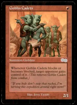 Goblin Cadets LP Light Play Urza's Saga MTG [10025] - Image 1