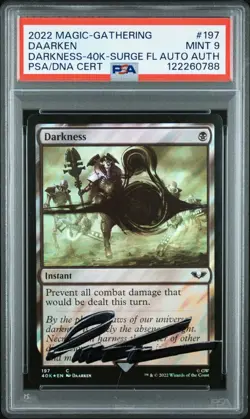 MTG Warhammer 40,000 40k Darkness Surge #197 TCG 40k Mint 9 AUTO Daarken - Image 1