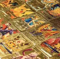 Pokemon 55pcs/Box Cards Gold Metallic Vmax GX Charizard Collection Gift - Image 4