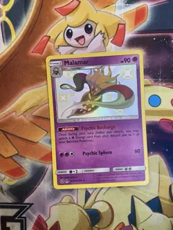 Pokemon TCG Malamar Hidden Fates SV18/SV94 Holo Shiny Holo Rare NM - Image 1