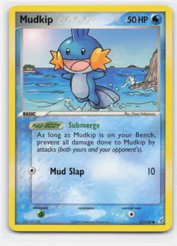 MUDKIP 57/100 COMMON CRYSTAL GUARDIANS POKEMON - Image 1
