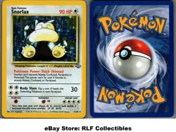 1999 Pokemon, Jungle, #11/64 Snorlax, Holo Rare - Image 1
