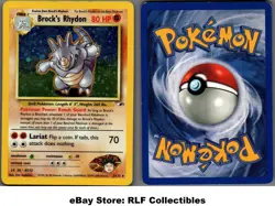 2000 Pokemon, Gym Heroes, #2/132 Brock's Rhydon, Holo Rare - Image 1