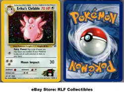 2000 Pokemon, Gym Heroes, #3/132 Erika's Clefable, Holo Rare - Image 1