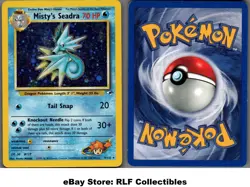2000 Pokemon, Gym Heroes, #9/132 Misty's Seadra, Holo Rare (b) - Image 1