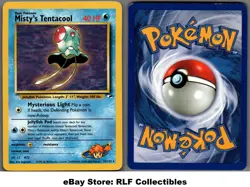 2000 Pokemon, Gym Heroes, #27/132 Misty's Tentacool, Rare - Image 1