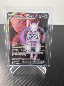 Team Rocket's Mewtwo ex 213/182 Rare Pokemon Destined Rival - Image 1