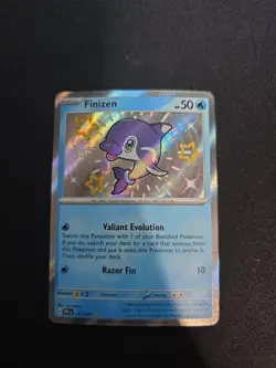 Pokemon TCG Finizen 123/091 Baby Shiny Rare Paldean Fates - Image 1