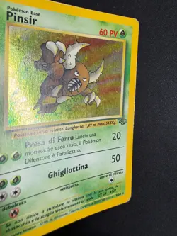 Pokemon Pinsir 9/64 Jungle Rara Holo Swirl Unlimited Wizards ITA Carte Vintage - Image 3