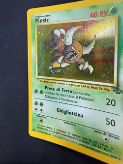 Pokemon Pinsir 9/64 Jungle Rara Holo Swirl Unlimited Wizards ITA Carte Vintage - Image 4