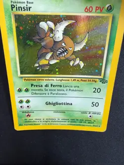 Pokemon Pinsir 9/64 Jungle Rara Holo Swirl Unlimited Wizards ITA Carte Vintage - Image 5