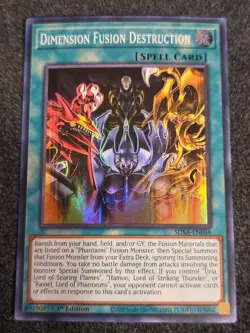 VLP Dimension Fusion Destruction SDSA-EN046 Sacred Beasts Super Rare 1st Edition - Image 1