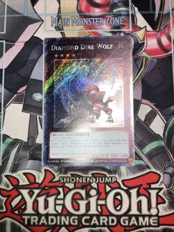 Diamond Dire Wolf Platinum Secret Rare RA04-EN200 Yugioh - Image 1