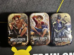 One Piece Vol.2 Mini Tins Set Of 3 English Sealed-Monkey D Luffy/Sabo/Ace - Image 1