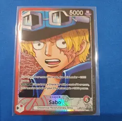 One Piece Card Game OPTCG Sabo Leader AA OP13-004 English - Image 1