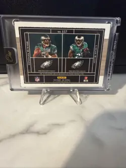 2023 Panini One. Plus One Sigs Gold Auto Of Donovan Mcnabb / Lesean McCoy 2/10 - Image 2