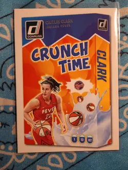 2025 Panini Donruss WNBA - Crunch Time Caitlin Clark #5 - Image 1
