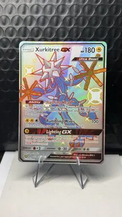 Pokemon Card Xurkitree GX SV58/SV94 Hidden Fates Ultra Rare Shiny Vault NM - Image 1