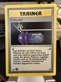 1999 Pokemon Classic - Base Set 1st Edition GERMAN Defender Trainer #80 - Image 1