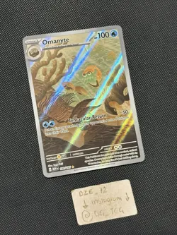 Pokemon ENGLISH - 151 - Omanyte - 180/165 - Illustration Art Rare - M/NM - Image 3