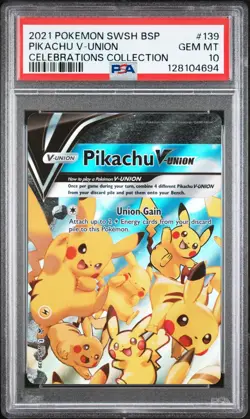 SEQUENTIAL PSA 10 SET PIKACHU V-UNION SWSH139 140 141 142 BSP PROMO 2021 POKEMON - Image 2