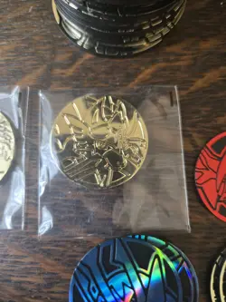 170 Official Pokemon Coin Lot Various Sets and Styles Eevee Pikachu Charizard - Image 4